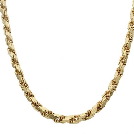 Cordon tallado ancho de 6,5mm. y largo 60cm. oro 18k