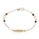 Esclava bebe coralina ositos oro 18k