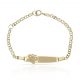 Esclava bebe mariposa oro 18k