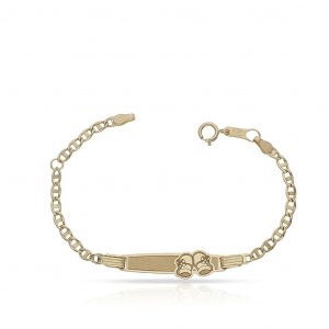Esclava bebe patucos ancho 2,5mm. oro 18k