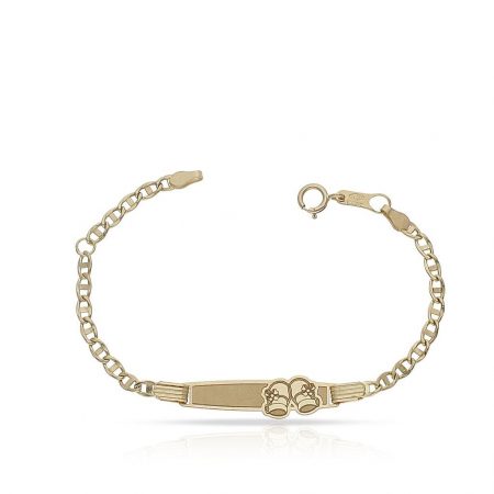 Esclava bebe patucos ancho 2,5mm. oro 18k