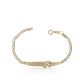 Esclava bebe patucos ancho 2,5mm. oro 18k
