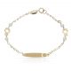 Esclava bebe perlas y ositos oro 18k
