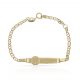 Esclava bebe reloj cadena ancla oro 18k