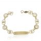 Esclava comunion aros espiral circonitas oro 18k