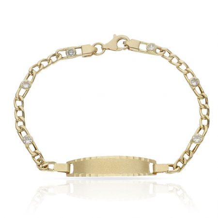 Esclava comunion cartier circontias oro de 18k