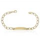 Esclava comunion eslabones en oval oro 18k