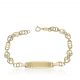 Esclava comunion filigrana circonitas oro 18k