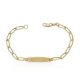 Esclava comunion figaro oro 18k