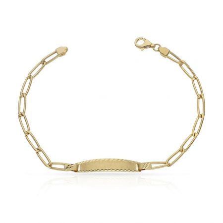Esclava comunion cadena figaro oro 18k