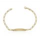 Esclava comunion cadena figaro oro 18k