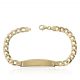 Esclava modelo barbada eslabon plano oro 18k
