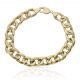 Pulsera barbada ancho 12mm.oro 18k