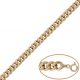 Pulsera barbada ancho 7,5mm. oro 18k