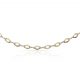 Pulsera bicolor circonitas oro de 18k