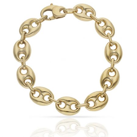 Pulsera modelo calabrote 12mm. oro 18k