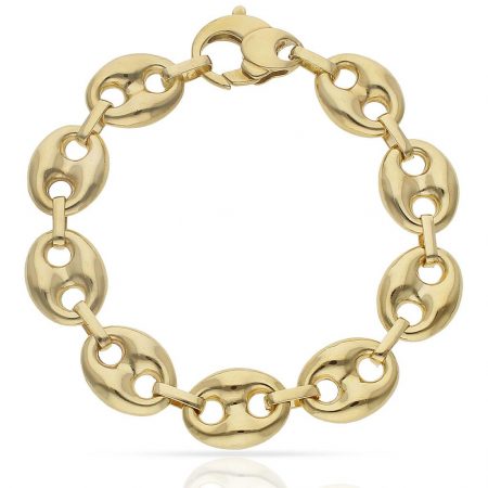 Pulsera modelo calabrote 14mm. oro 18k