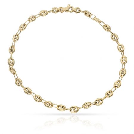 Pulsera modelo calabrote 4mm.oro 18k