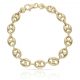 Pulsera modelo calabrote 9mm.oro 18k