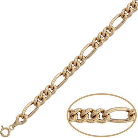 Pulsera Cartier 3x1 ancho 7mm. oro 18k