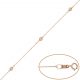 Pulsera chaton circonitas en oro de 18k