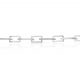 Pulsera circonitas eslabon rectangular oro blanco de 18k