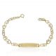 Esclava comunion con circonitas oro 18k