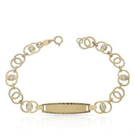 Esclava comunion circonitas oro 18k