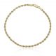 Pulsera cordon salomonico 2,7mm.oro de 18k