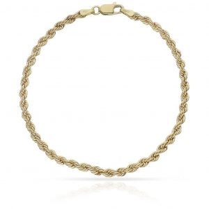 Pulsera cordon de 3,3mm. oro de 18k