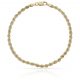 Pulsera cordon de 3,3mm. oro de 18k
