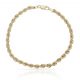 Pulsera cordon de 3,8mm.en oro de 18k