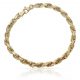 Pulsera cordon de 4,5mm. en oro de 18k