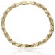 Pulsera cordon de 5,5mm. en oro de 18k