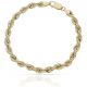 Pulsera cordon de 5,5mm. en oro de 18k