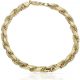 Pulsera cordon de 6mm. en oro de 18k