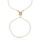 Pulsera de dedo con buho en oro de 18k