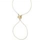Pulsera dedo con elefante en oro de 18k