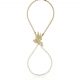 Pulsera dedo hada circonitas en oro de 18k