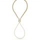 Pulsera dedo inicial circonitas oro de 18k