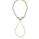 Pulsera de dedo con manos en oro de 18k
