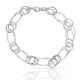 Pulsera circulos en oro blanco de 18k