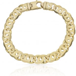 Pulsera eslabón fundido 11mm.oro 18k