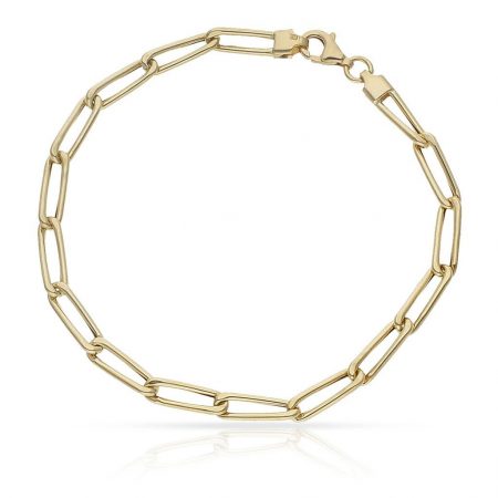 Pulsera figaro 4mm.en oro de 18k