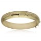Pulsera media caña tallada 12mm. oro de 18k