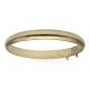 Pulsera media caña de 8mm.en brillo oro 18k