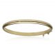 Pulsera media caña en brillo de 5mm.oro 18k