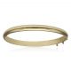 Pulsera media caña en brillo de 6mm.oro 18k