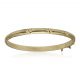 Pulsera media caña tallada de 5mm.en oro de 18k