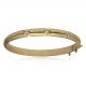 Pulsera media caña tallada de 7mm. en oro 18k